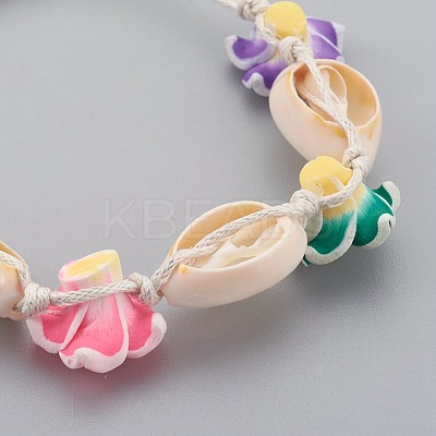 Cowrie Shell Anklets/Bracelets X-AJEW-AN00243-1