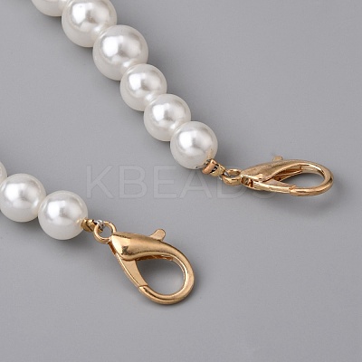 Glass Pearl Phone Case Beaded Chain AJEW-WH0289-84-1