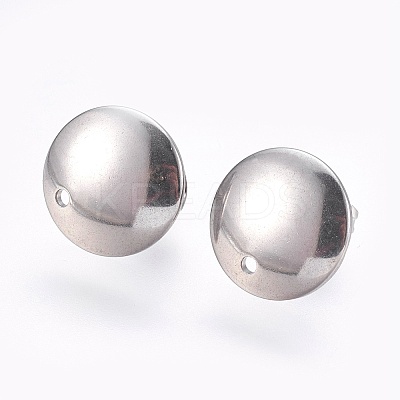 Tarnish Resistant 304 Stainless Steel Stud Earring Findings LS-STAS-G178-03P-13mm-1