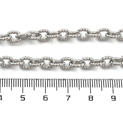 Brass Twisted Cable Chain Necklaces with OT Clasps for Men Women NJEW-G160-11P-1