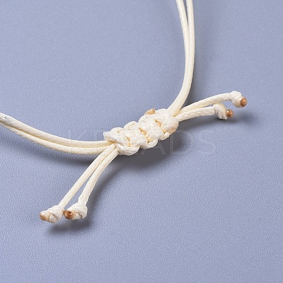 Adjustable Cowrie Shell Beaded Necklace and Bracelets Jewelry Sets SJEW-JS01019-1