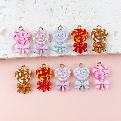 Alloy Enamel Pendants ENAM-A012-03G-1