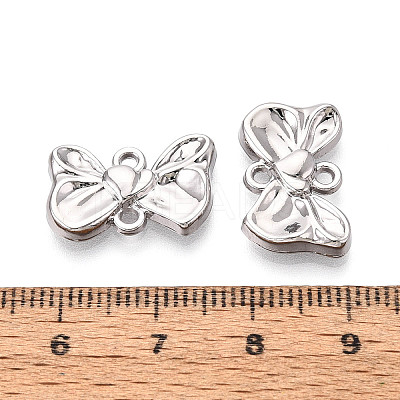 Alloy Bowknot Links Connector Charms PALLOY-T091-35P-1