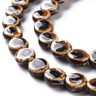Handmade Porcelain Ceramic Beads Strands PORC-Q265-008B-1