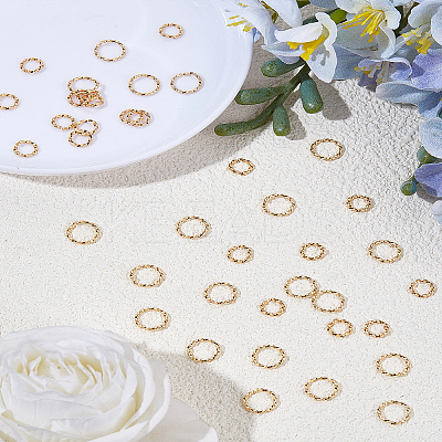 40Pcs 2 Styles 304 Stainless Steel Open Jump Rings STAS-LP0005-48G-1