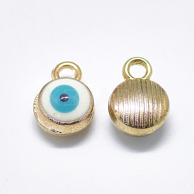 Light Gold Plated Alloy Charms LS-X-ENAM-S117-27C-1