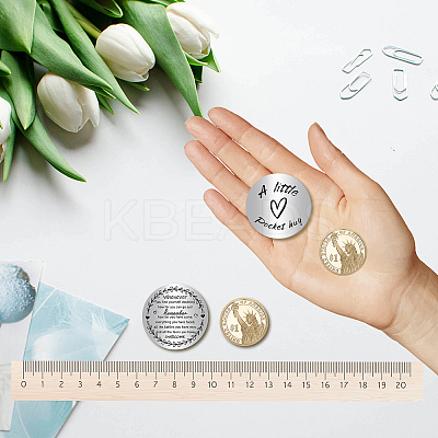 1Pc 304 Stainless Steel Commemorative Coins AJEW-CN0001-43V-1