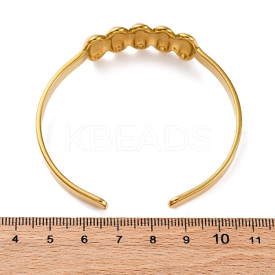 304 Stainless Steel Cuff Bangles for Women LS-BJEW-F491-01G-05-1