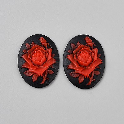 Resin Cabochons LS-CRES-WH0018-02D-1