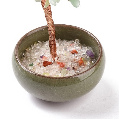 Natural Green Aventurine Chips Tree Display Decorations PW23051678531-1