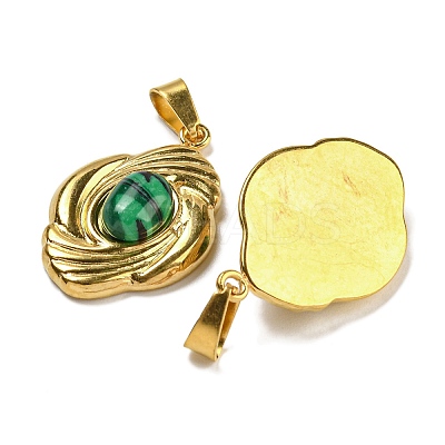 Synthetic Malachite Pendants STAS-U024-15G-07-1