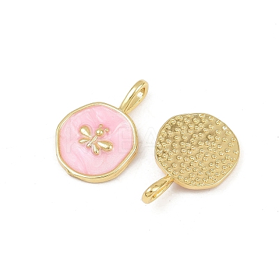 Brass Enamel Pendants KK-F908-17G-02-1