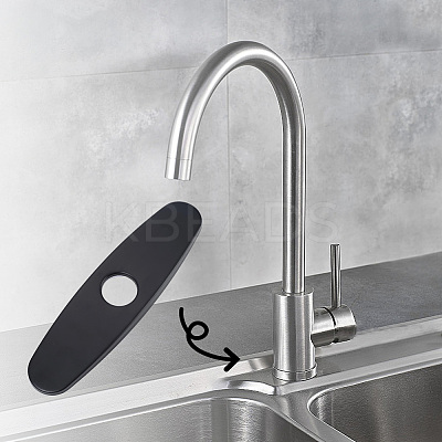 Oval Stainless Steel Faucet Hole Covers STAS-WH20001-18C-EB-1