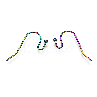 Ion Plating(IP) 304 Stainless Steel French Earring Hooks STAS-S119-017-1