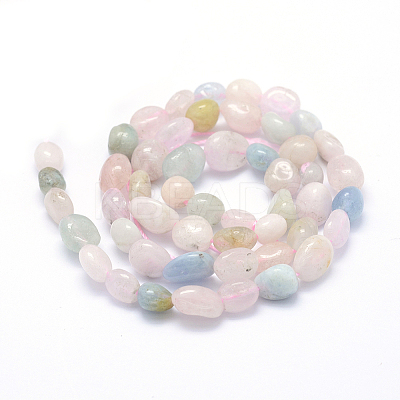 Natural Morganite Beads Strands X-G-K230-16-1