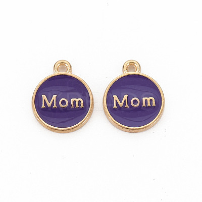 Mother's Day Alloy Enamel Charms ENAM-T016-11H-RS-1