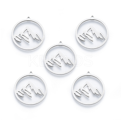 Non-Tarnish 304 Stainless Steel Pendants A-STAS-N090-LA911-1-1