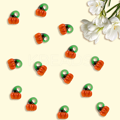 30Pcs Autumn Theme Handmade Lampwork Pendants LAMP-PA0001-23-1