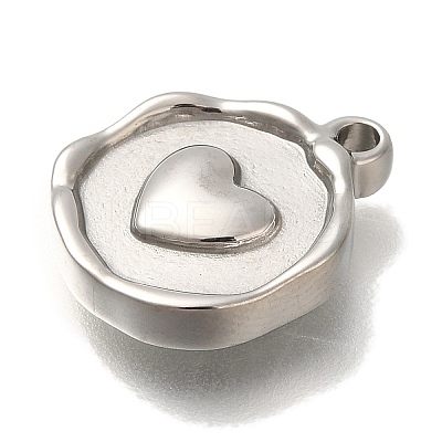 Anti-Tarnish 304 Stainless Steel Pendants STAS-P371-021P-01-1