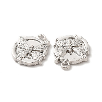 Rack Plating Alloy Crystal Rhinestone Pandants ALRI-O024-05P-1