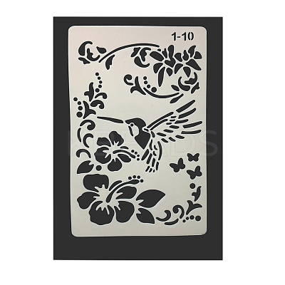 Eco-Friendly PET Plastic Hollow Painting Silhouette Stencil DRAW-PW0008-01J-1