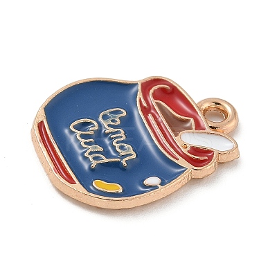 Alloy Enamel Pendants ENAM-A008-21KCG-1