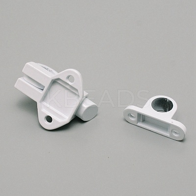 Aluminum & Alloy Lock Catch Clasps LS-CABI-WH0001-001A-1