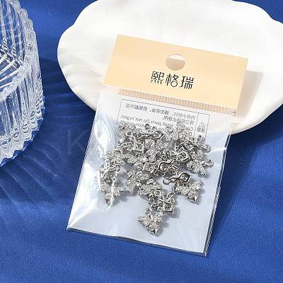 SHEGRACE Brass Micro Pave Cubic Zirconia Bees Charms XGR0165P-110P-1