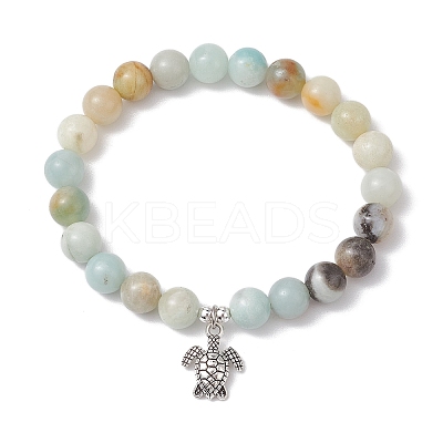 5Pcs Natural Gemstone Beaded Stretch Bracelets for Women BJEW-JB11399-1
