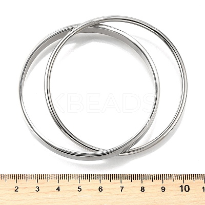 304 Stainless Steel Bangles BJEW-V004-01P-1