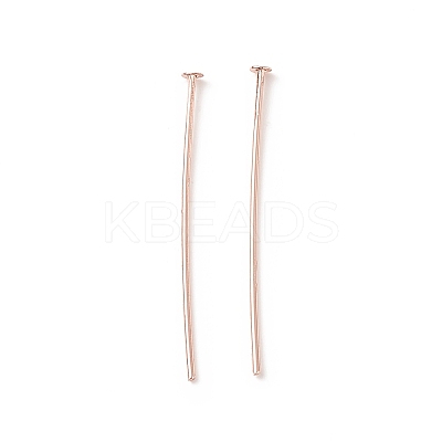 Brass Flat Head Pins X-KK-WH0058-03B-RG-1