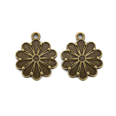 Tibetan Style Alloy Pendant Enamel Settings PALLOY-N160-039AB-1