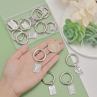 Tarot Theme Alloy Shoe Charms PALLOY-AB00062-1
