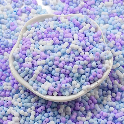 Macaron Color Opaque Frosted Glass Seed Beads X1-SEED-K009-12B-10-1