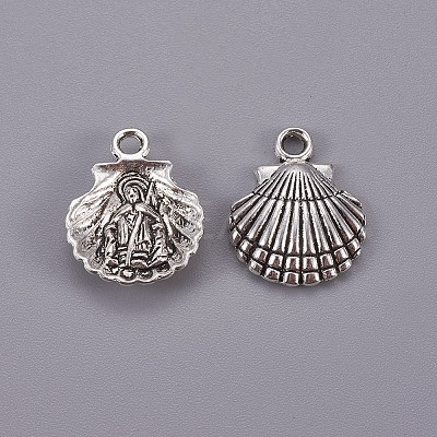 Tibetan Style Alloy Pendants X-TIBEP-17997-AS-RS-1