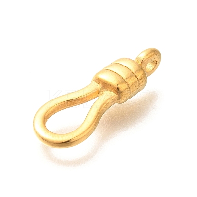 Ion Plating(IP) 304 Stainless Steel Eye Clasps for Hook Clasps STAS-I321-72G-1
