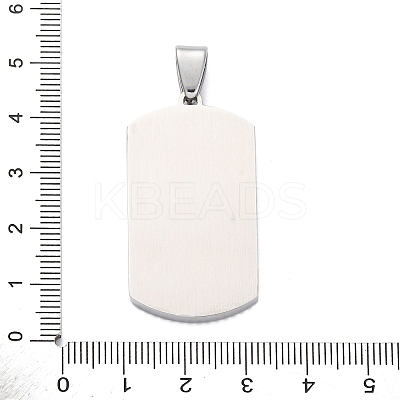 304 Stainless Steel Micro Pave Cubic Zirconia Pendants STAS-U043-26P-1