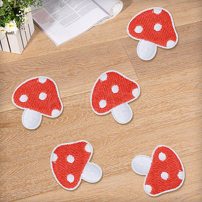 5Pcs Polyester Clothing Patches PATC-CY0001-42-1