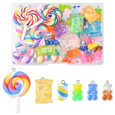 DIY Pendant Jewelry Making Finding Kit DIY-FS0003-74-1