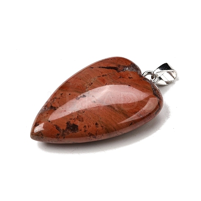 Natural Red Jasper Pendants G-F820-04P-12-1