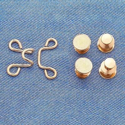 Alloy Adjustable Jean Button Pins BUTT-PW0001-04A-KCG-1
