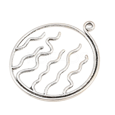 Tibetan Style Alloy Big Pendants AL-CBA1187-07AS-1