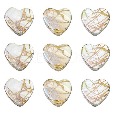 20Pcs Drawbench Style Natural Freshwater Shell Beads SHEL-CJ0001-32-1