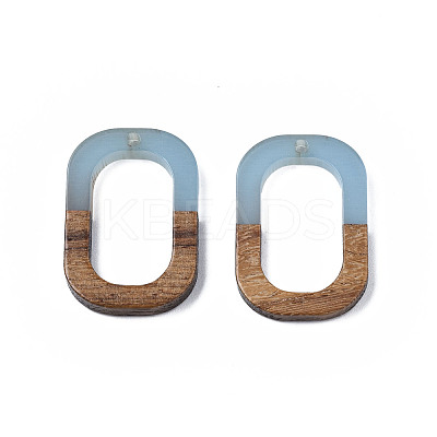 Resin & Walnut Wood Pendants RESI-S358-07D-1