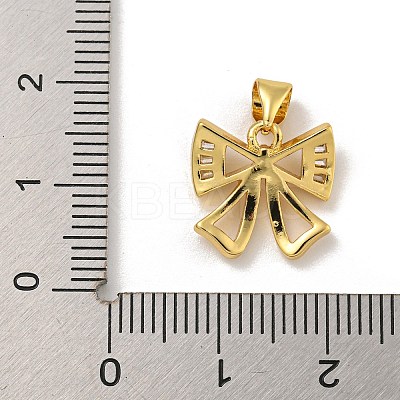 Rack Plating Brass Micro Pave Cubic Zirconia Charms KK-C074-65G-1