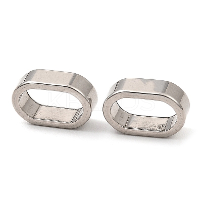 Non-Tarnish 303 Stainless Steel Slide Charms/Slider Beads STAS-D061-03E-P-1
