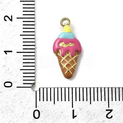 304 Stainless Steel Enamel Pendants STAS-I355-12G-05-1