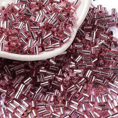 Baking Paint Glass Round Bugle Beads SEED-Z002-A-E07-1