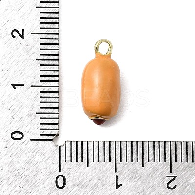 Food Theme Alloy Enamel Pendants FIND-C075-10C-G-1