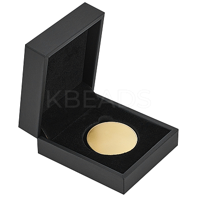 Rectangle PU Imitation Leather Coin Storage Boxes CON-WH0089-145B-1